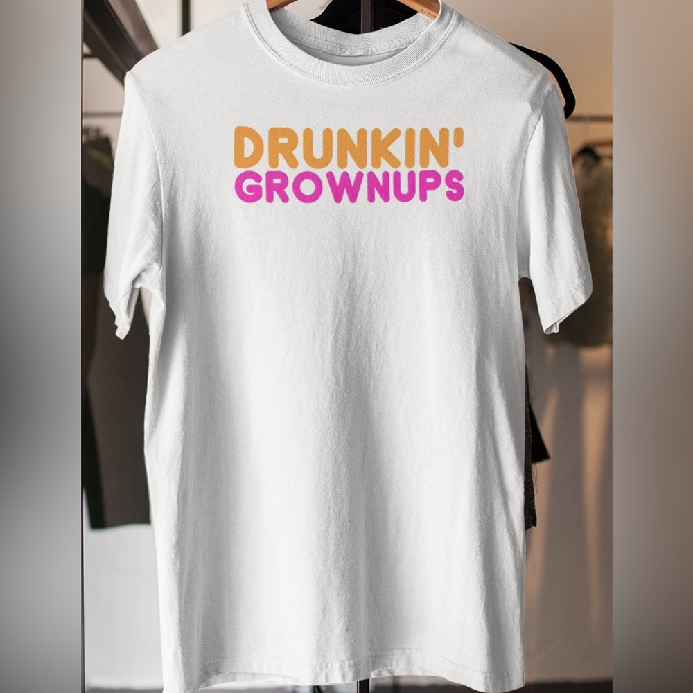 Drunkin’ GrownUps | Dunkin’ Donuts Men’s White Tee NWT